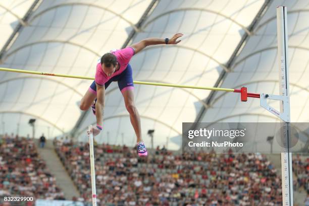 Renaud Lavillenie , in action during the 5th Kamila Skolimowska Memorial of athletics in Warsaw, Poland, on 15 August, 2017.