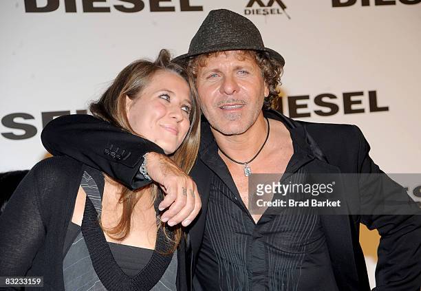 Alessia Rosso and Renzo Rosso attends the Diesel 30th anniversary celebration "Rock and Roll Circus" at Pier 3, Brooklyn Waterfront on October 11,...