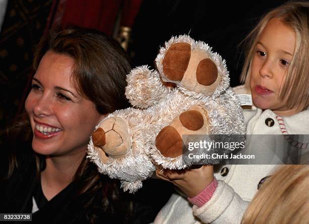 Alice Pavarotti and Princess Haya Bint al-Hussein of Jordan attend a Memorial service to celebrate the life of the opera singer Luciano Pavarotti as...