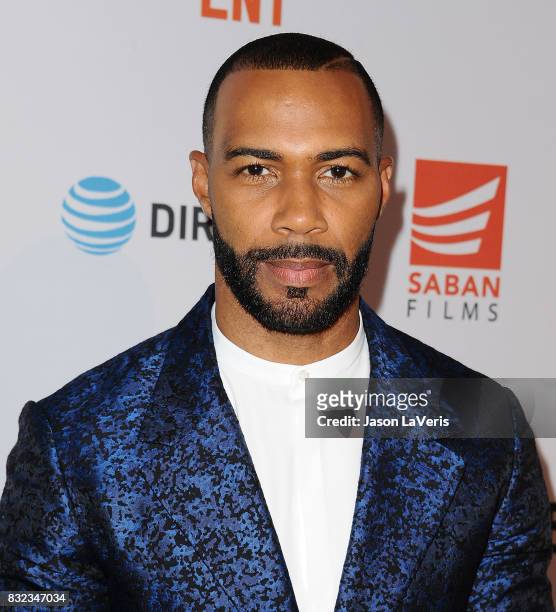 Actor Omari Hardwick attends the premiere of "Shot Caller" at The Theatre at Ace Hotel on August 15, 2017 in Los Angeles, California.