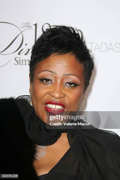 Singer and Actress Miki Howard arrives at the 18th Annual Divas Simply Singing at the Wilshire Theater on October 11, 2008 in Beverly Hills,...