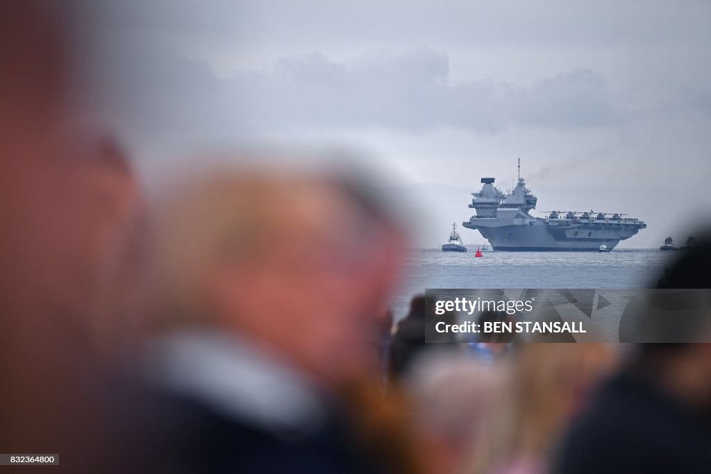 BRITAIN-DEFENCE-MILITARY-NAVY-HMS QUEEN ELIZABETH