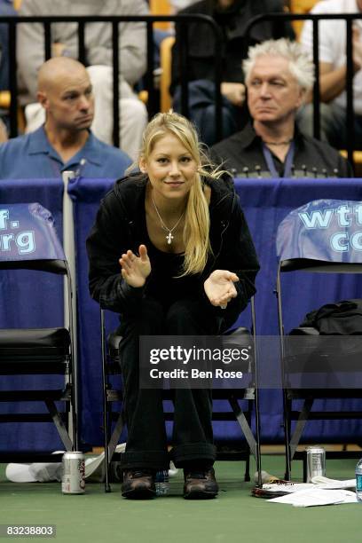 Anna Kournikova the Advanta WTT Smash Hits event at the Kennesaw State University Convocation Center on October 12, 2008 in Kennesaw, Georgia.