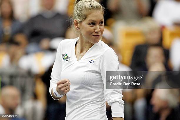 Anna Kournikova the Advanta WTT Smash Hits event at the Kennesaw State University Convocation Center on October 12, 2008 in Kennesaw, Georgia.