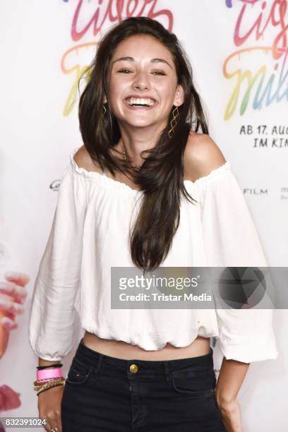 Emily Kusche attends the 'Tigermilch' Premiere at Kino in der Kulturbrauerei on August 15, 2017 in Berlin, Germany.
