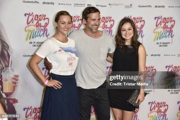 Sarah Alles and guests attend the 'Tigermilch' Premiere at Kino in der Kulturbrauerei on August 15, 2017 in Berlin, Germany.