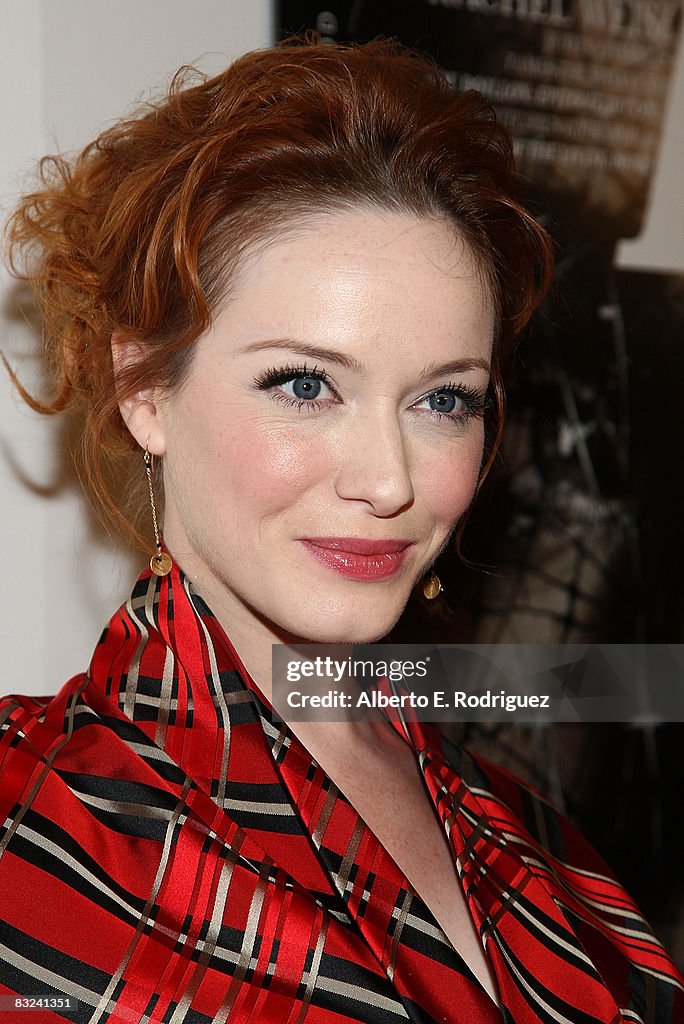 Actress Christina Hendricks arrives at Hollywood Life's 5th annual