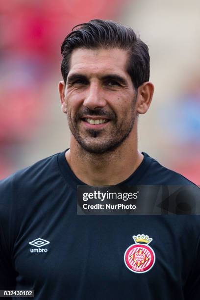 Portrait of Gorka Iraizoz from Spain of Girona FC during the Costa Brava Trophy match between Girona FC and Manchester City at Estadi de Montilivi on...