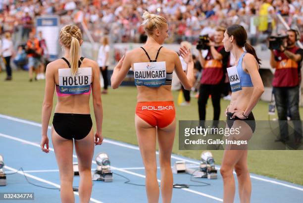 Sprinters during the European Athletics Meeting Kamila Skolimowska Memorial at the National Stadium on August 15, 2017 in Warsaw, Poland. It is the...