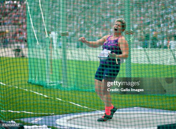 Anita Wlodarczyk during the European Athletics Meeting Kamila Skolimowska Memorial at the National Stadium on August 15, 2017 in Warsaw, Poland. It...