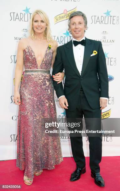 Valeria Mazza and Alejandro Gravier attend Starlite Gala on August 13, 2017 in Marbella, Spain.