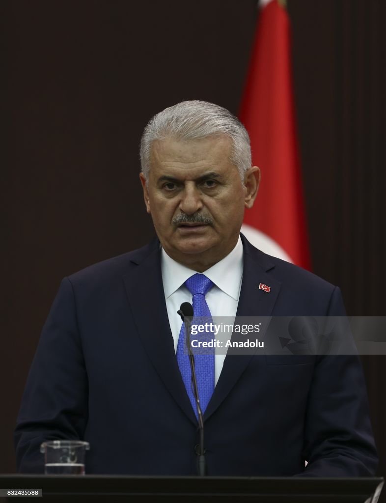 Binali Yildirim - Juri Ratas press conference in Ankara