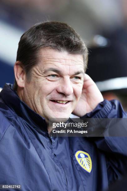 Leeds United's caretaker manager John Carver during the Coca-Cola Championship match at the Oakwell Ground, Barnsley.
