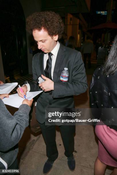 Josh Sussman is seen on August 15, 2017 in Los Angeles, CA.