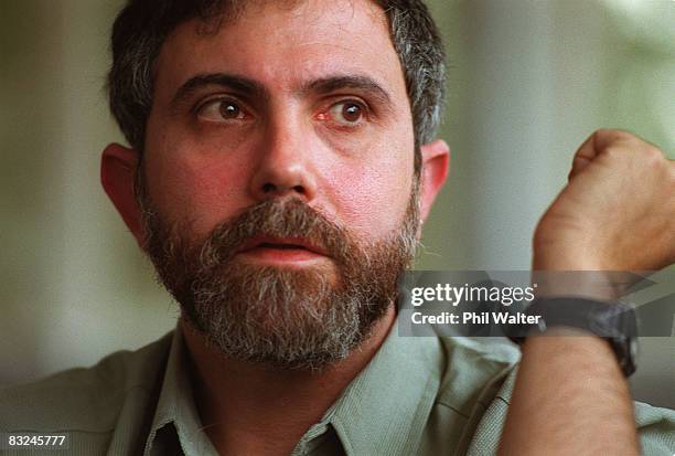 Professor Paul Krugmanis seen on August 7, 1998 in Auckland, New Zealand. It was announced today that New York Times columnist and Princeton...