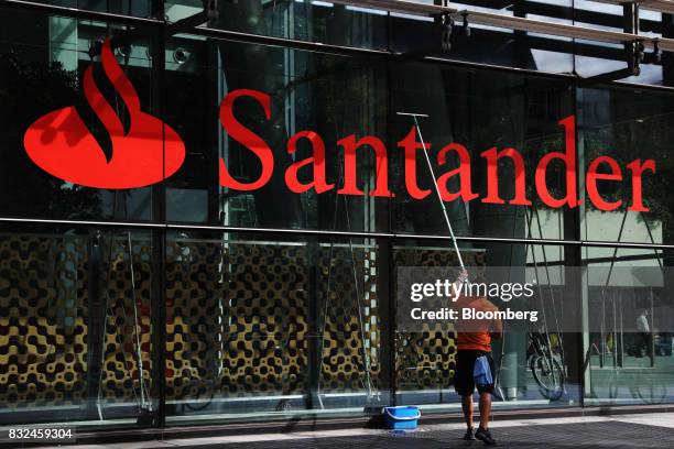 Banco Santander SA Branches As Bank Buys Stakes In Three Fintech..., News Photo