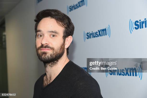 Actor Charlie Cox visits SiriusXM Studios on August 16, 2017 in New York City.