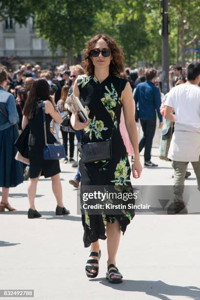Fashion Director, for Vogue Runway Nicole Phelps day 2 of Paris Haute Couture Fashion Week Autumn/Winter 2017, on July 3, 2017 in Paris, France.