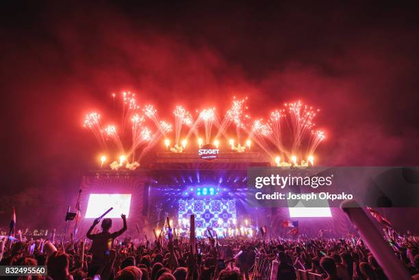 General view of Finale show during Day 7 of Sziget Festival 2017 on August 15, 2017 in Budapest, Hungary.