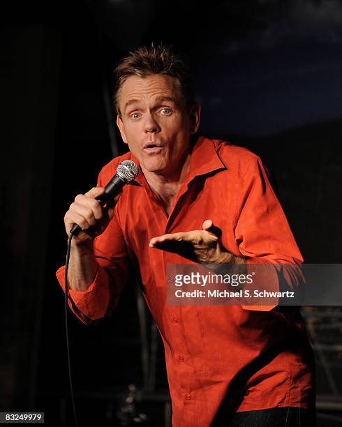 Comedian Christopher Titus performs at the Ice House Comedy Club's 48th anniversary show on October 12, 2008 in Pasadena, California.