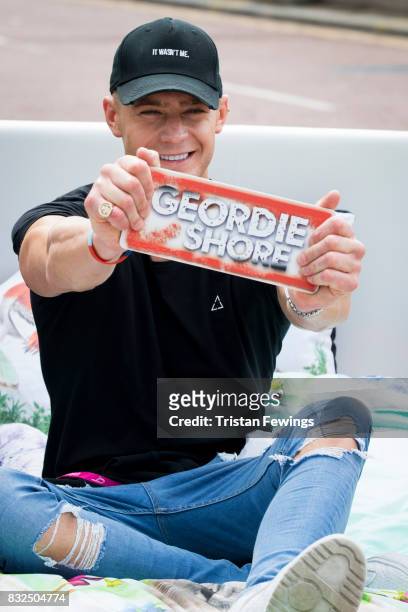 Scotty T attends the Geordie Shore: Land of Hope and Geordie photocall to celebrate the launch of series 15 on August 16, 2017 in London, England.