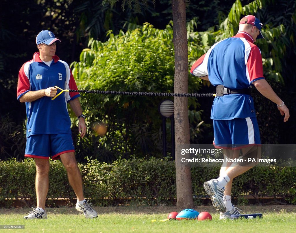 Cricket - England practice - Delhi