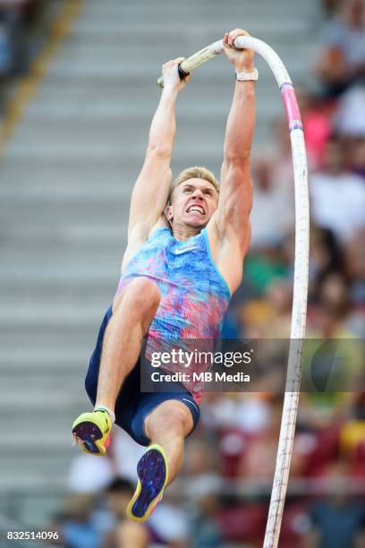 Piotr Lisek during 5th Kamila Skolimowska Memorial on August 15, 2017 in Warsaw, Poland.