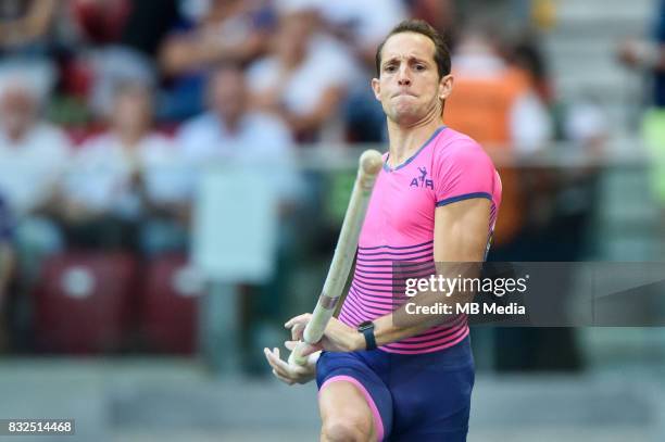 Renaud Lavillenie during 5th Kamila Skolimowska Memorial on August 15, 2017 in Warsaw, Poland.