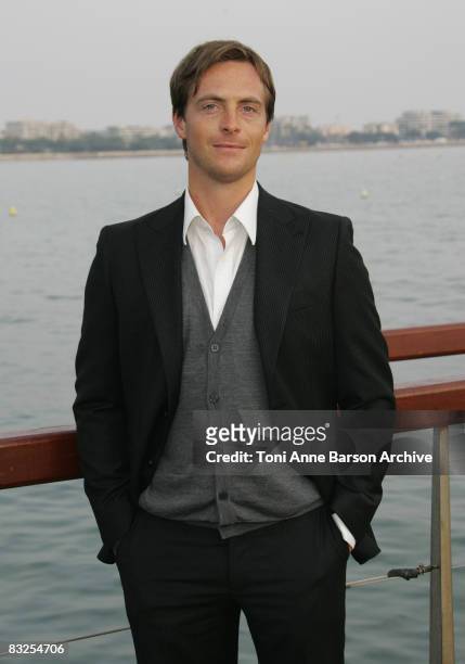 Steven Campbell Moore poses during MIPCOM at the Majestic Pier on October 13, 2008 in Cannes, France.