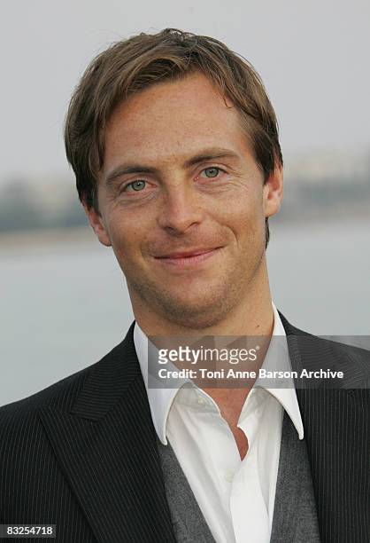 Steven Campbell Moore poses during MIPCOM at the Majestic Pier on October 13, 2008 in Cannes, France.