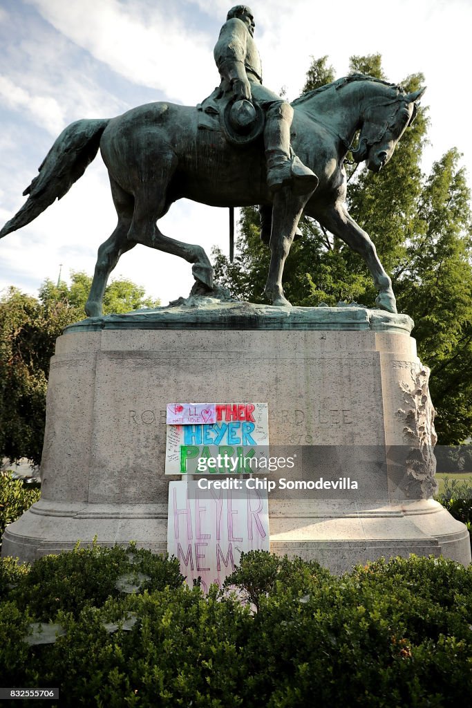 Memorial Held In Charlottesville For Heather Heyer, Victim Of Car Ramming Incident During Protest After White Supremacists' Rally