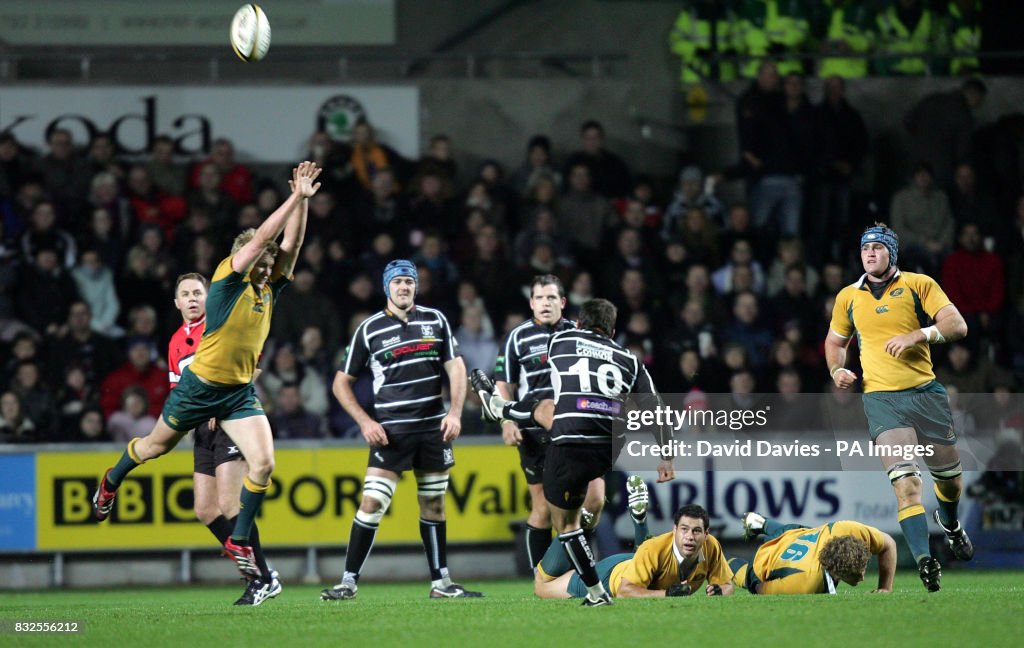 Rugby Union - Ospreys v Australia - Liberty Stadium - Swansea