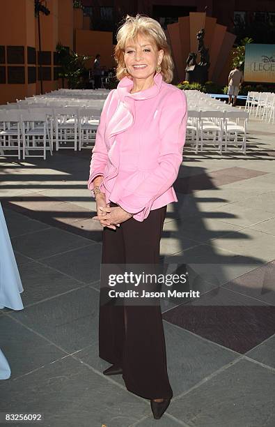 Barbara Walters arrives at the 2008 Disney Legends Ceremony on October 13,2008 in Burbank, California.