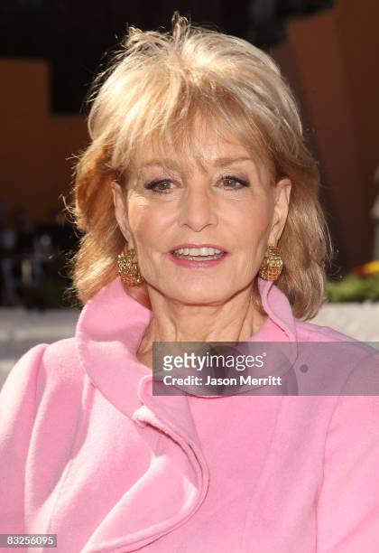 Barbara Walters arrives at the 2008 Disney Legends Ceremony on October 13,2008 in Burbank, California.