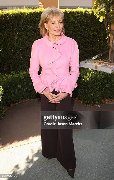 Barbara Walters arrives at the 2008 Disney Legends Ceremony on October 13,2008 in Burbank, California.