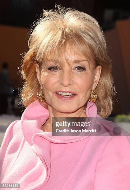 Barbara Walters arrives at the 2008 Disney Legends Ceremony on October 13,2008 in Burbank, California.