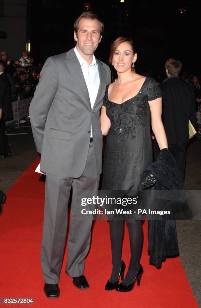 Gred and Lucie Rudseski arrives for the Daily Mirror Pride of Britain Awards at London Television Studios in central London.
