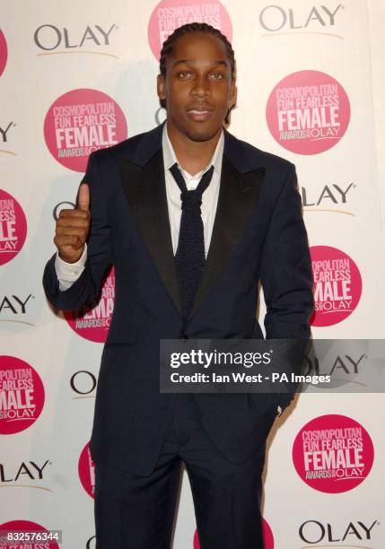 Lemar arrives for the Cosmopolitan Fun Fearless Female Awards with Olay, at the Bloomsbury Ballroom in central London.