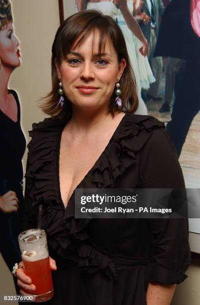 Jill halfpenny at the Rydell High Reunion Party to launch the special edition Grease DVD, at the All Star lanes in central London.