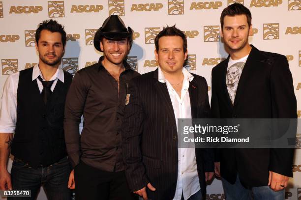 Emerson Drive on The Red Carpet at the 46th Annual ASCAP Country Music Awards at the Ryman Auditorium on October 13, 2008 in Nashville, Tennessee.