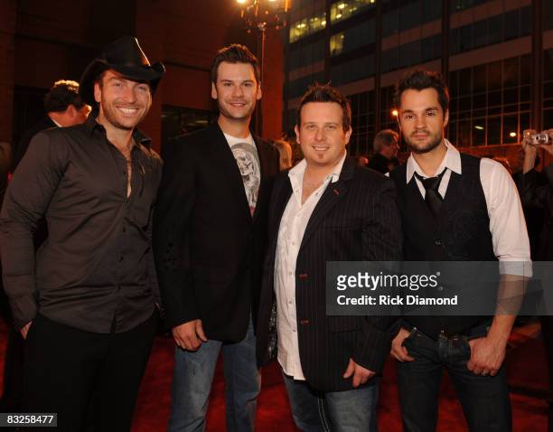 Emerson Drive on The Red Carpet at the 46th Annual ASCAP Country Music Awards at the Ryman Auditorium on October 13, 2008 in Nashville, Tennessee.