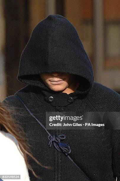 Callum Myers arriving at Huddersfield Magistrates Court today where he was sentenced to four months in a detention centre for allowing his...