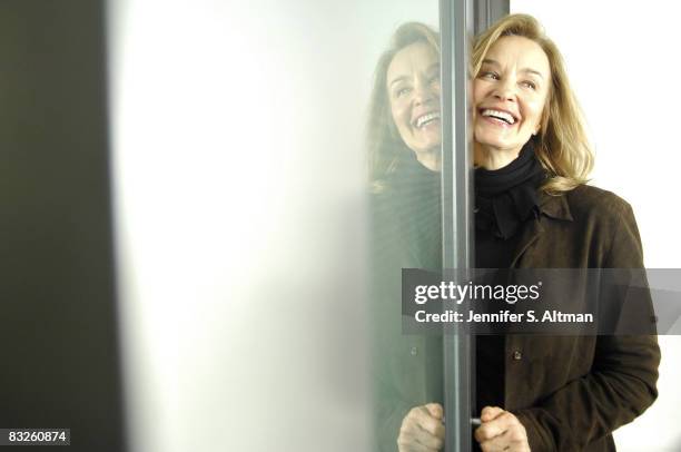 Actress Jessica Lange is photographed in the offices of 42 West.