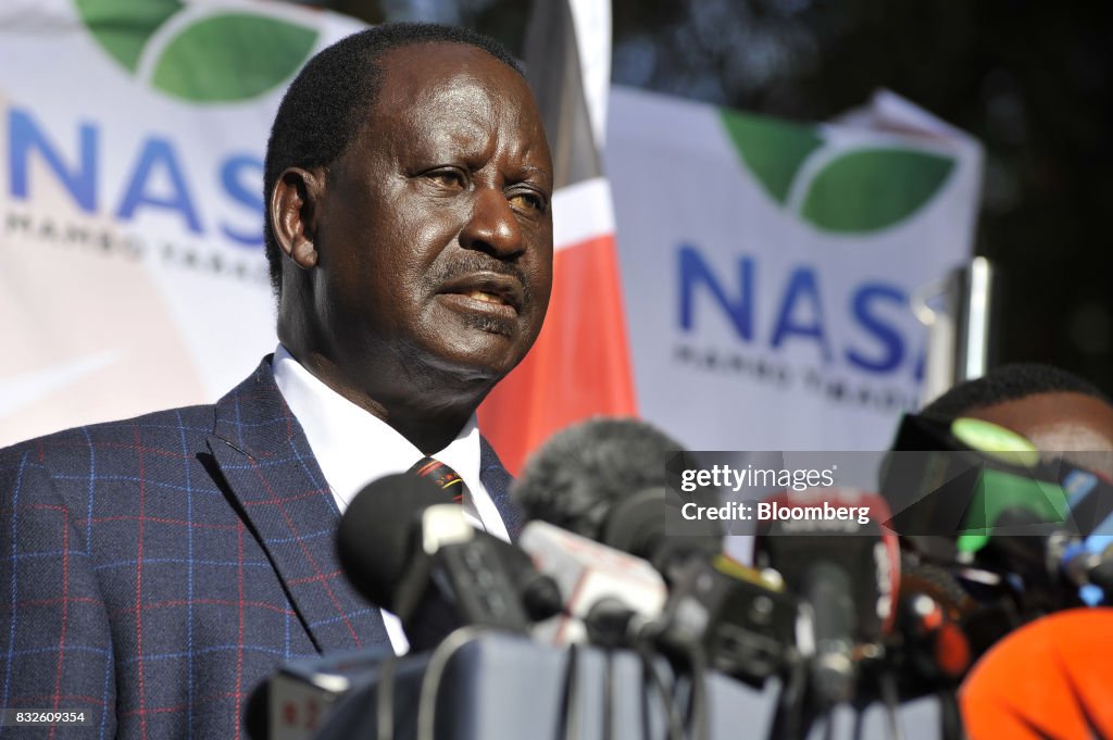 Kenyan Opposition Leader Raila Odinga As Authorities Step Up Bid To Quell Vote Dispute
