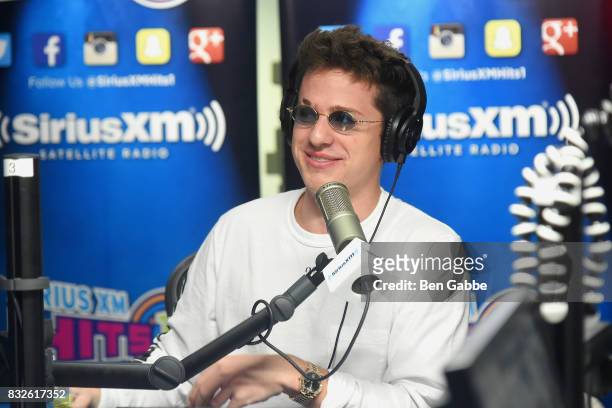 Singer-songwriter Charlie Puth visits 'The Morning Mash Up' on SiriusXM Hits 1 Channel at SiriusXM Studios on August 16, 2017 in New York City.