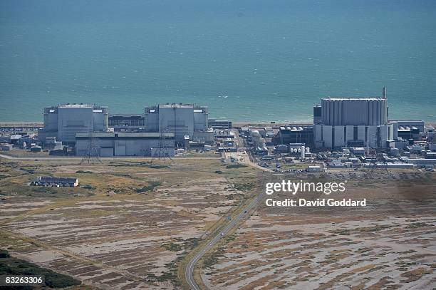 Dungeness Nuclear Power Station is seen in this aerial photo taken on September 18, 2008 in Dungeness, Kent, England. Gas and electricity prices have...