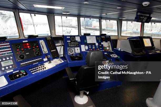 The bridge on HMS Severn.