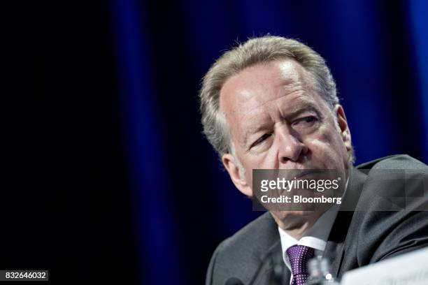 Steve Verheul, Canada's chief negotiator, listens during the first round of North American Free Trade Agreement renegotiations in Washington, D.C.,...