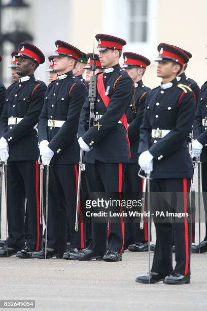 Prince William takes his place in line in the Sovereign's Parade