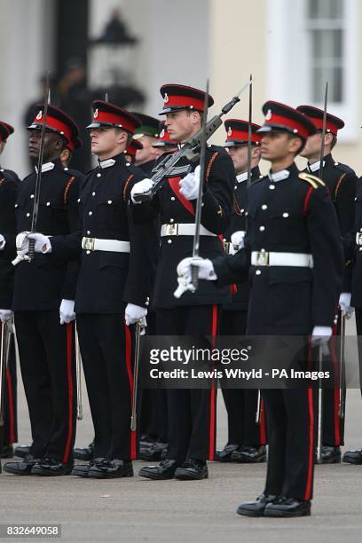 Prince William takes his place in line in the Sovereign's Parade